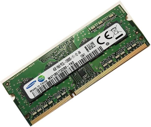 SAMSUNG DDR3 DDR3 4 GB (Dual Channel) Laptop (m471b5173dbop-yko 12800s)