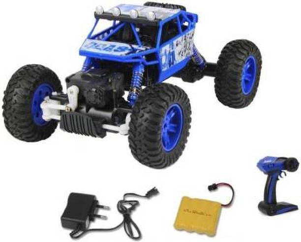 kdsn Rock Crawler All-wheel-drive R/C Car with light - included battery and charger (Blue)