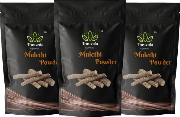 Trustveda organics Pure Mulethi / Yashtimadhu ( Licorice / Liquorice ) Powder For Face 300g
