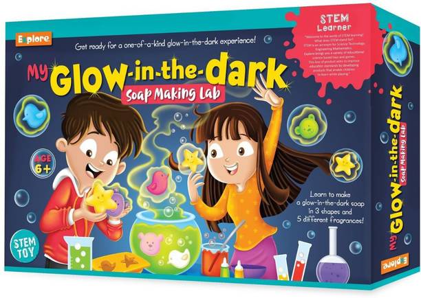 explore.. | STEM Learner | My Glow-in-the-dark Soap Making Lab"