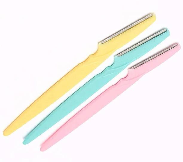Premsakhi Set of 3 Pcs Eyebrow, Neck, Face, Upper Lips As Well As Unnecessary Hairs Remove Reusable Razor, Men & Women