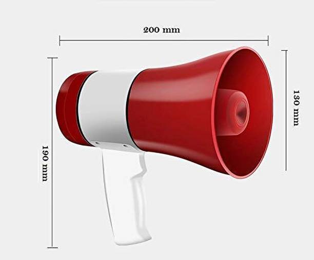 HI-PLASST SM-20240 20 Watts Handheld Dynamic Megaphone Outdoor, Indoor PA System (20 W) with Talk/Record/Play/Music/Siren Megaphone