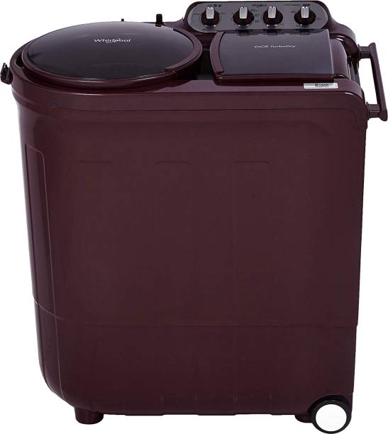 Whirlpool 8 kg 5 Star, Power Dry Technology Semi Automatic Top Load Maroon