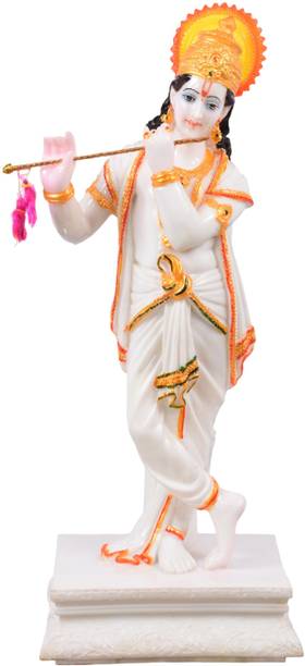 Matchless Gifts Krishna Marble 17 Inch Decorative Showpiece  -  42 cm