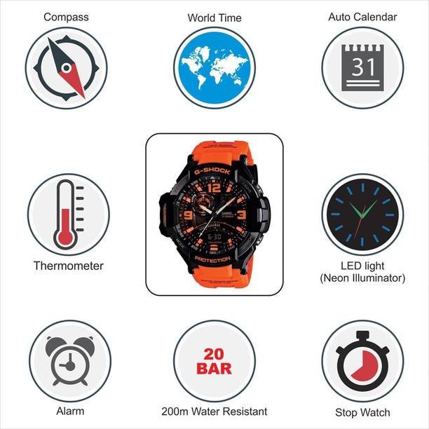 CASIO G Shock GA 1000 4ADR Analog Digital Watch For Men G468