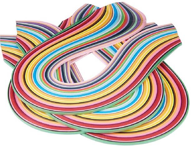 Vardhman 1000 Multicolored High Quality Paper Quilling Strip 3 mm, Colorful Art Paper Strips DIY Paper Hand Craft Decoration …