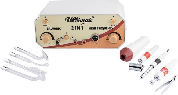 GOODLIFE Ultimate Professional 2 in 1 Galvanic and High Frequency Beauty Equipment Multi-Purpose Accessories Electrotherapy and Skin Treatment Electrotherapy Device