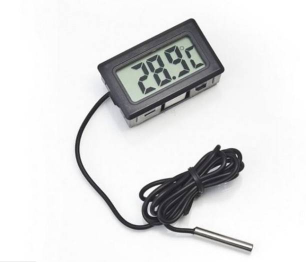 ibotech BestPrice Mini LCD Digital Thermometer Sensor Wired for Room temperaure/fridges/Indoor/Outdoor Portable Pocket LCD Electronic Temperature Meter All-in-One Digital Moisture Measurer