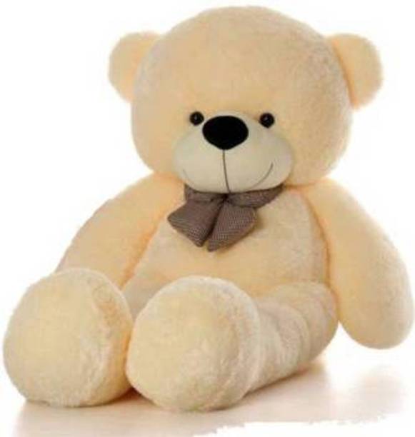 RSS Smooth Very Soft Lovable/Huggable Teddy Bear for Girlfriend/Birthday Gift/Boy/Girl cream 5 feet (151 cm)  - 151 cm