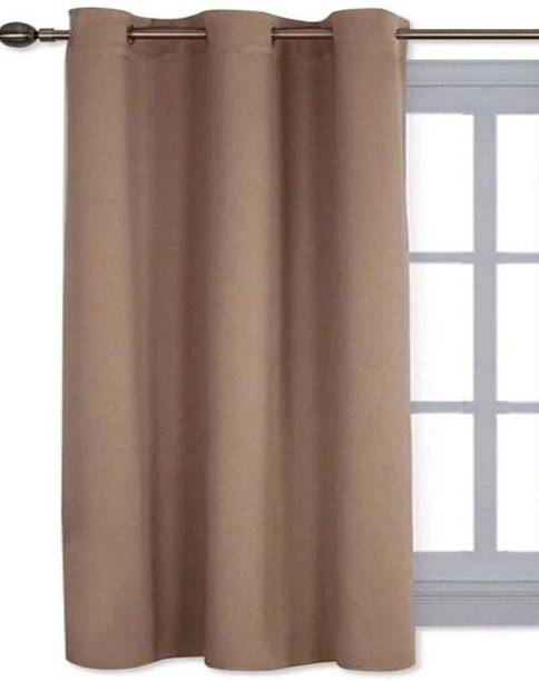 COMFY HOME 182.8 cm (6 ft) Shower Silk Semi Transparent Curtain Single Curtain
