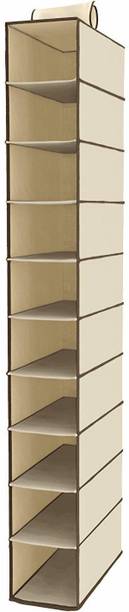 CPEX 10 Tiers Hanging Organizer, Wardrobe for Regular Clothes Garments Shoes Storage Cupboard, Bag Hanger (Multi Color) Closet Organizer