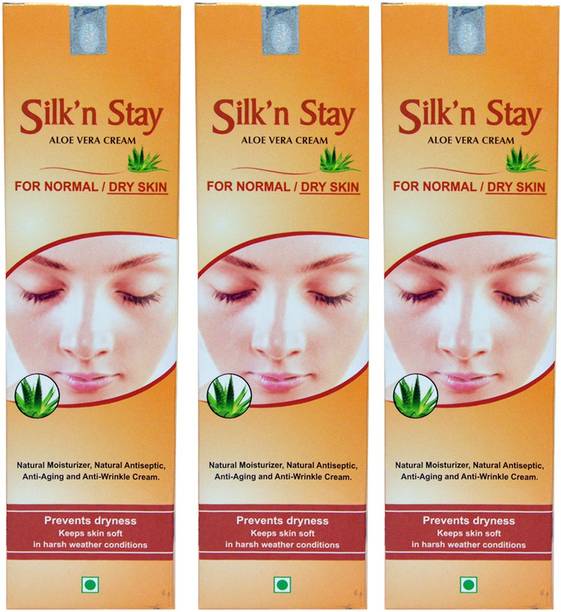 SBL SILK N STAY ALOEVERA CREAM FOR NORMAL/DRY SKIN-PACK OF 3