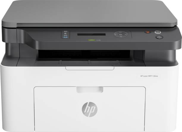 HP MFP 136nw Multi-function Monochrome Laser Printer (Black Page Cost: 3.13 Rs.)