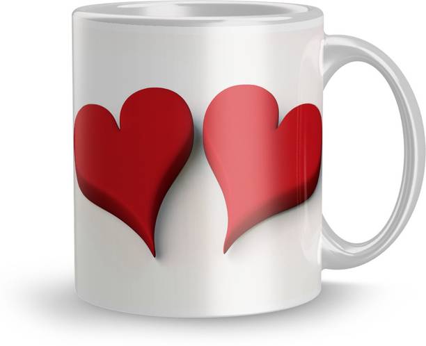 Gift4You Happy Kiss Day Colorful Design Ceramic Printed Coffee And Tea Gift on Boyfriend Girlfriend Husband Wife Spouse Birthdays, Valentines Day, Anniversary, Monthsary for Couples (1538 ) Ceramic Coffee Mug