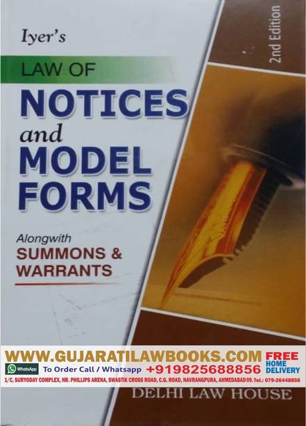 Law Of Notices And Model Forms Alongwith Summons And Warrants - 2019