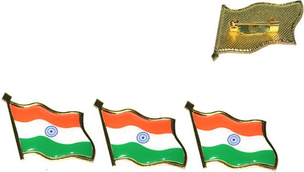 GRAZIOS Indian Tiranga Badge Windsock Body Flag