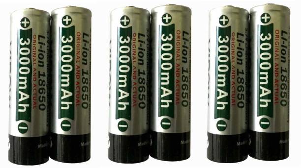 Schrodinger 90065 Lithium Ion 18650 Rechargeable  6pc/Order 3000mah 3.7V (Not AA or AAA)  Battery