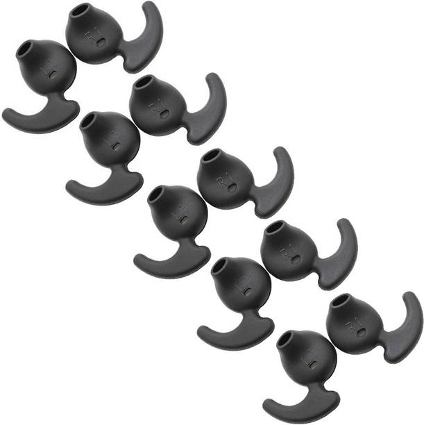 Everything4u 10Pcs Earbuds cover Soft Silicone Replacement Ear Tips Level U Bluetooth Earphone (Blk) In The Ear Headphone Cushion(5 Pair) In The Ear Headphone Cushion