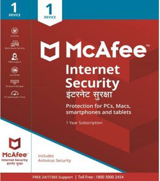McAfee Internet Security 1 User 1 Year