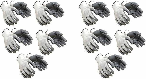 Yiking Anti Cut Hand Gloves pvc cotted 10 pair Nylon  Safety Gloves