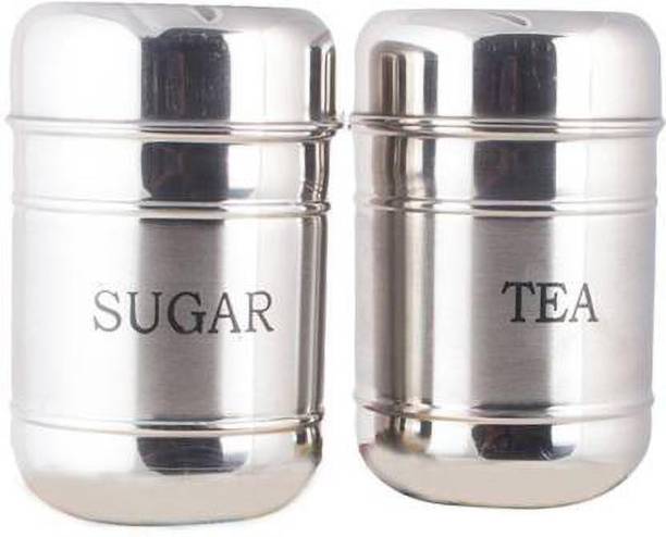 Dream Mart Steel Tea Coffee & Sugar Container - 500 ml