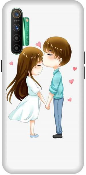 SAVETREE Back Cover for Realme X2/RMX1992-Printed Couple Kiss Hed Mobile Back Cover