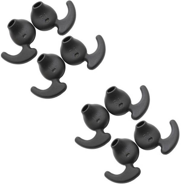 QWEEZER 8 Pcs (4 Pair) For S7 samsung level earbuds black earbuds In The Ear Headphone Cushion
