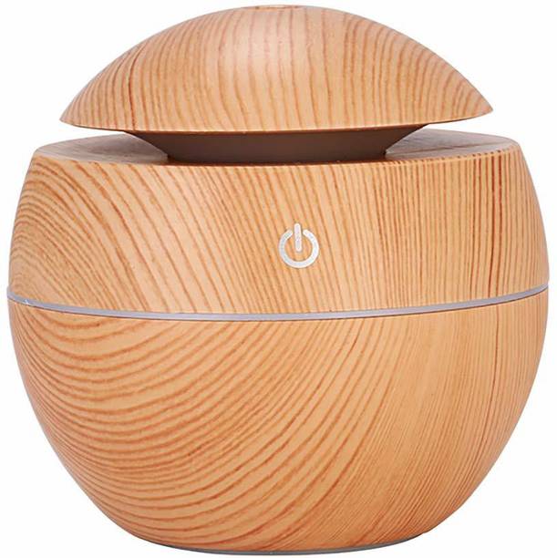 SEASPIRIT Room Round Wooden Mini USB Air Humidifier Air Freshener For Home, Office, Spa, Yoga With Wood Grain Design Humidifier