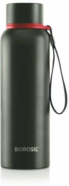 BOROSIL Stainless Steel Hydra Trek Vacuum Insulated Flask Water Bottle Green 850 ml Flask