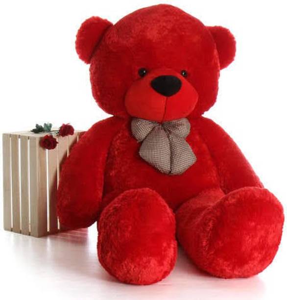 Macros Extra Large Very Soft Lovable/Huggable Red 5 feet Teddy Bears for Girlfriend/Valentine Cute/Birthday Gift/Boy/Girl/Kids  - 60 inch