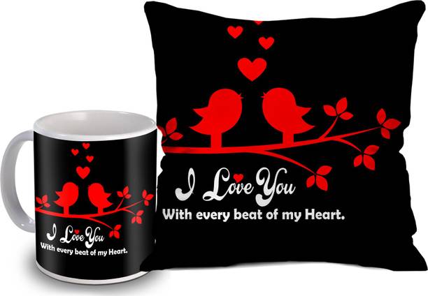 Flipkart SmartBuy Cushion, Mug Gift Set