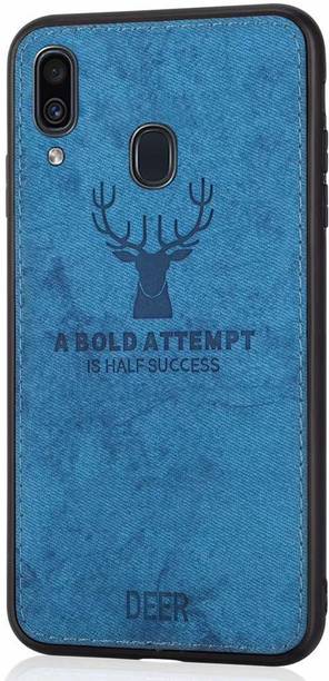 MOBILOVE Back Cover for Mi Redmi Note 7, Mi Redmi Note 7 Pro, Mi Redmi Note 7S | Deer Pattern Cloth Texture Soft Fabric Case