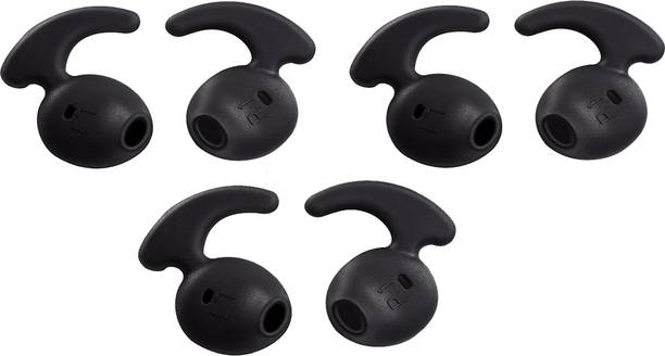 QWEEZER 6 Pcs (3 Pair) For S7 samsung level earbuds black earbuds for level u earb In The Ear Headphone Cushion