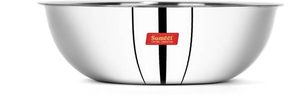 Sumeet Cook Smart TriPly Stainless Steel Tasra - 2.5Ltr - 24Cm Kadhai 24 cm diameter 2.5 L capacity