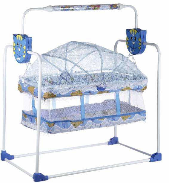 Maanit New Born Baby Cradle, Baby Swing, Baby Jhula, Baby Palna with Mosquito Net Bassinet