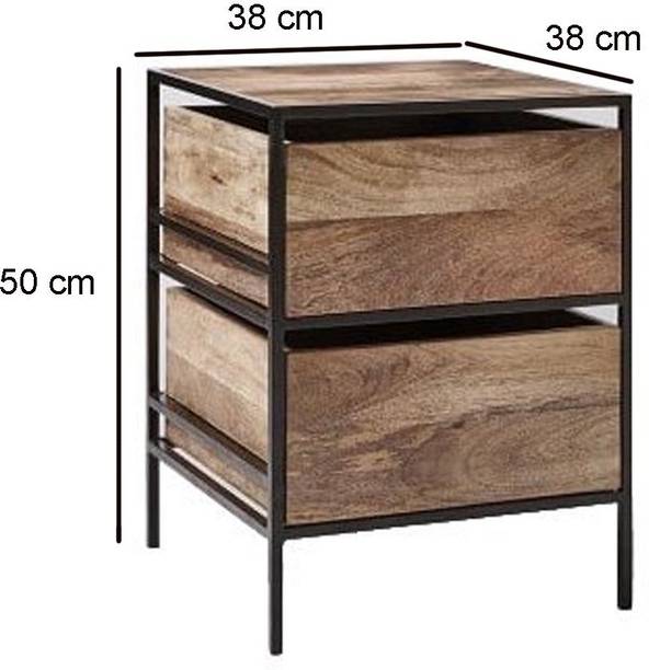 APRODZ Sheesham Wood Side Table For Bed Room / Living Room| Drawer Storage Solid Wood Bedside Table