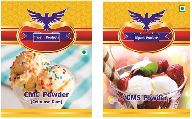 Tripathi Products Combo Pack of GMS & CMC Powder 100 Grams Glycerol Monostearate (GMS) Powder