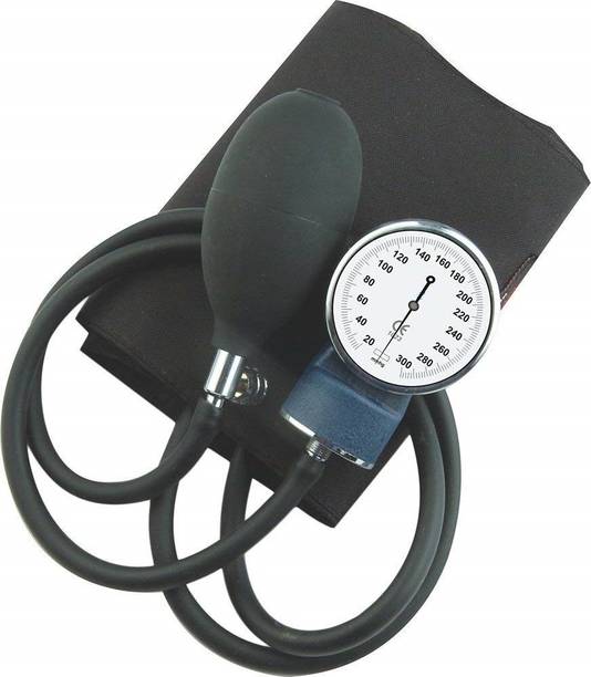 MCP Clock Dial Type Black Aneroid Palm Manual Professional Sphygmomanometer & Pressure Gauge Blood Pressure Machine Bp Monitor
