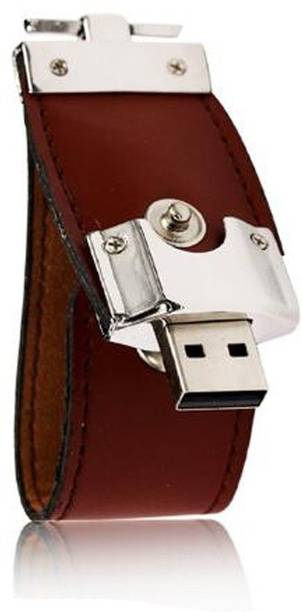 Nexshop Latest Designer Leather Gift U Disk Buckle Keychain USB Drive 16 Pen Drive Compatible with Laptop, Audio Player, Gaming Console, Tablet, Desktop Computer, Television USB 2.0 Metal Case