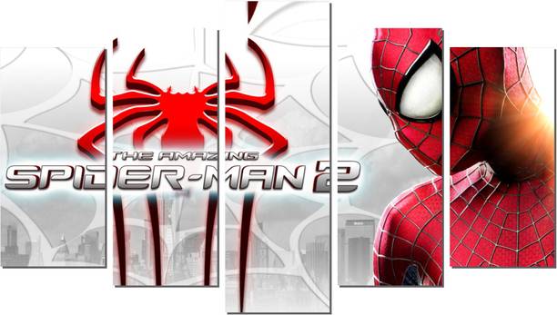 DivineDesigns 51 cm Amazing Spiderman 2 Pieces Wall Sticker Self Adhesive Sticker