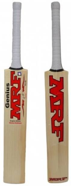MRF Genius M-1002 TANNIS POPULER WILLOW BAT Poplar Willow Cricket  Bat For 15+ Yrs