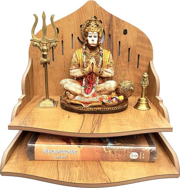 7CR Prime Geeta Temple (Mango) Engineered Wood Home Temple