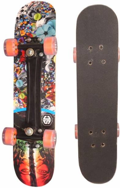 Smartcraft Fiber skateboard Specially designed with Grip Tape and Length of 27 Inches X 6.5 Inches width (Dreamer) 6 inch x 6 inch Skateboard