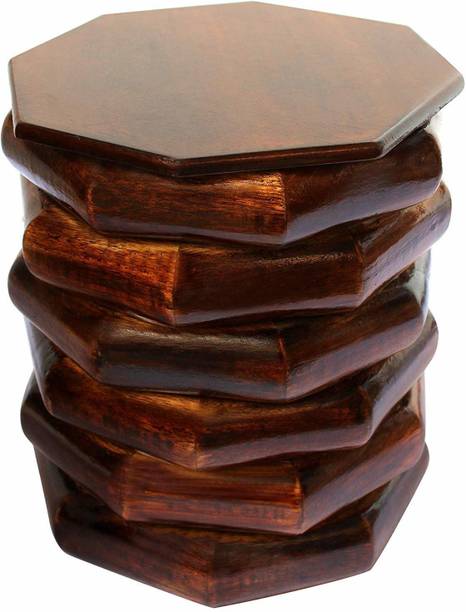 MODERNCOLLECTION Wooden Work Fancy Designer Foot/Coffee/Fruit Stool Round Table Stool