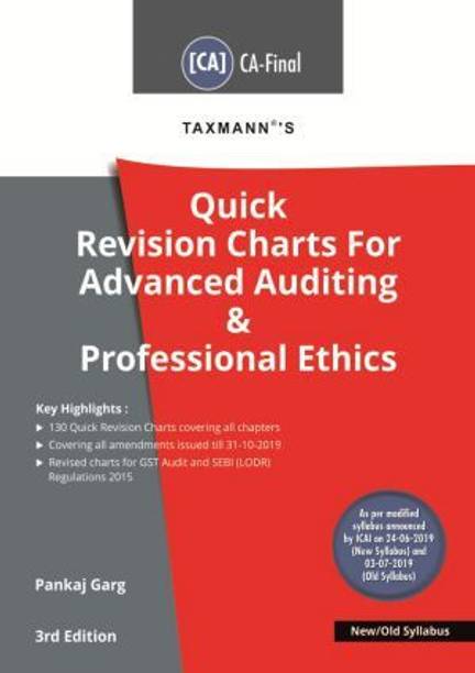 CA Final Advanced Auditing & Professional Ethics Quick Revision Charts Old and New Syllabus By Pankaj Garg Applicable for May 2020 Exam