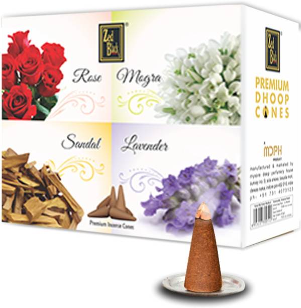 Zed Black Premium Dhoop Cones - 12 Boxes Inside – Long Lasting Enthralling Dhoop Cones for Regular Use - Encouraging And Cheering Dhoop Incense Cones