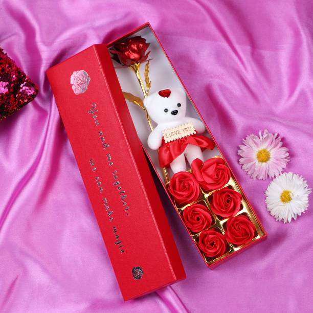 TIED RIBBONS Artificial Flower Gift Set
