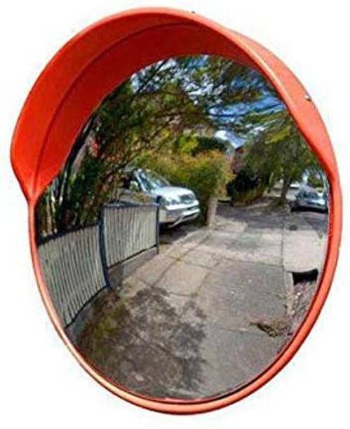 Ladwa Convex mirror 24 inch/ 600mm diameter, Traffic Mirror, Parking Safety Unbreakable Mirror with Nut and Bolt , (60cm) with Adjustable Fixing Bracket Rearview Radar Mirror