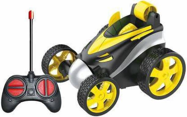 Tenmar Stunt Dump Truck Remote Control Toys (Yellow)