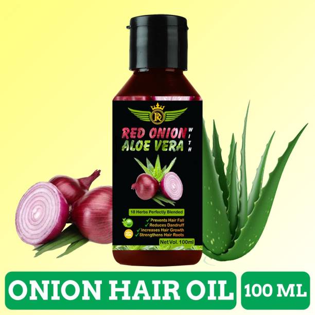 ROYAL DELIGHT Onion Hair growth Oil With Organic Blends Of Essential Oils | For Intensive Hair Fall & Complete Scalp Treatment Hair Oil